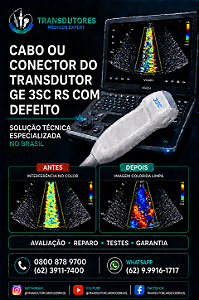 CABO OU CONECTOR DO TRANSDUTOR GE 3SC RS COM DEFEITO