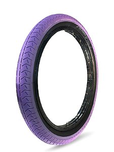 Pneu Vee Rubber BM100 2.30 na cor roxa.