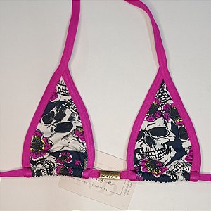Top Extreme - Caveira + Rosa Choque Glow
