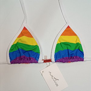 Top Micro - Rainbow + Branco
