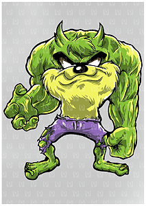 Estampas Prontas DTF - Taz Hulk