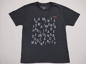 Camiseta Caos - mescla escuro