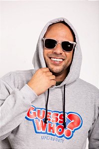 MOLETOM GUESS WHO? CINZA