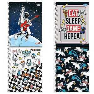 Caderno Universitário 1 Matéria Spice 80 Fls Masc
