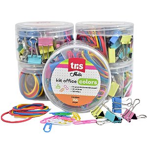 Kit Office Colors Tris Holic 166 peças