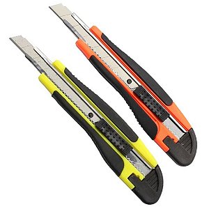 Estilete Emborrachado Lâmina Estreita 9mm Leoarte