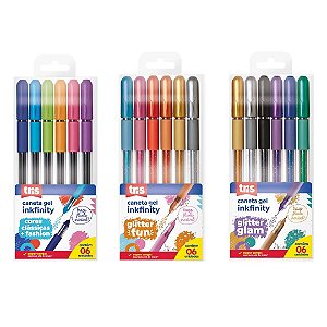 Caneta Gel Inkfinity 6 unidades Tris