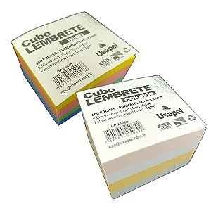 Cubo lembrete Usapel 600 folhas