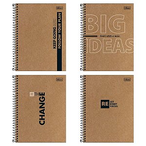 Caderno Kraft Work Colegial Tilibra 80 folhas