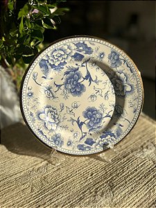 Conjunto prato sobremesa Chinese blue 6 peças porcelana - Alleanza