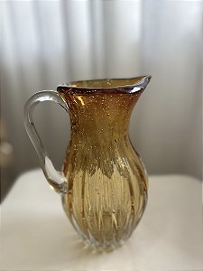 Jarra de Vidro Italy Murano  dourado 800ml