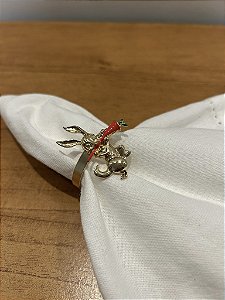 Conjunto porta guardanapo Páscoa coelho 6 peças