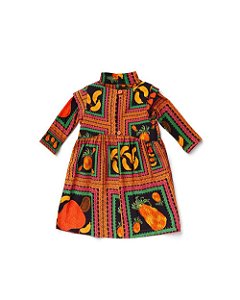 Vestido Bebê Patchwork De Frutas