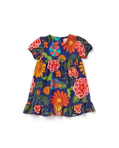 Vestido Bebê Floral M/c