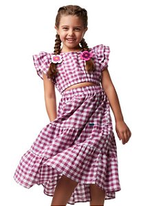 Vestido Vichy Uva Kids