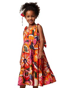 Vestido Maxi Flores Kids