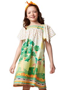 Vestido Cajueiro Mangas Kids