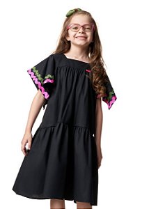 Vestido Jabuticaba Com Sianinhas Teen