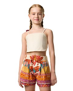 Conjunto Top E Shorts Cururu