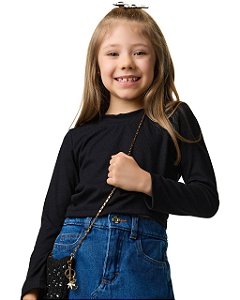 Cropped Malha Canelada M/l Teen