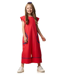 Macacão Navy Vermelho