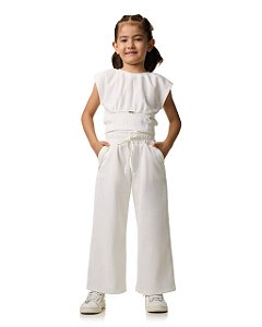 Conjunto Calça E Blusa Malha Texturizada Teen