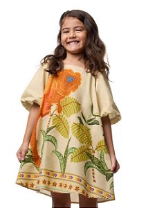 Vestido Mico Leão Dourado Kids
