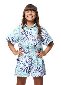 Conjunto Shorts E Camisa Cropped Vitória Regia Kids