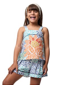 Conjunto Shorts E Top Vitória Regia Teen