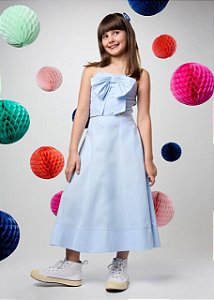 Conjunto Saia E Top Maxi Laço