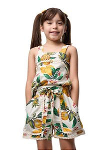 Conjunto Shorts E Bata Mosaico Pomar Kids