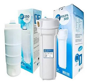 Filtro de Água Polifil 300 Branco 3 Estágios