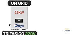 INVERSOR DEYE AFCI 25KW ON GRID 220V 3MPPT