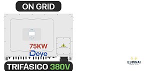 INVERSOR DEYE AFCI 75KW ON GRID 380V 4MPPT