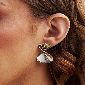 Brinco Leque Duplo