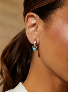 Brinco Esculpido Gota