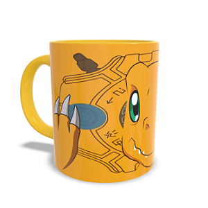 Caneca Digimon Agumon