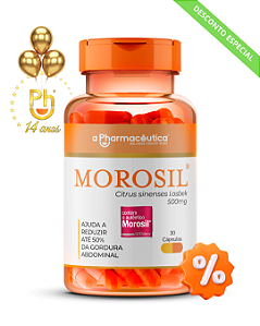 Morosil 500mg 30 Cápsulas Com Selo de Autenticidade - Atua na Diminuição da Gordura