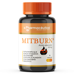 MitBurn® 50mg 30 Cápsulas - Auxilia na Queima de Gordura e Aumenta o Metabolismo Energético