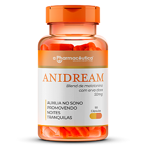 Anidream® 50mg – 90 Cápsulas Com Selo de Autenticidade