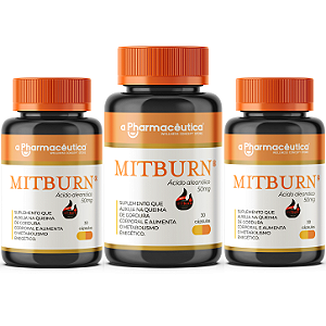3 Potes - MitBurn® 50mg 30 Cápsulas