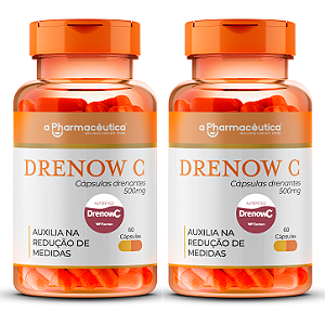 2 Potes - Drenow C 500mg 60 Cápsulas