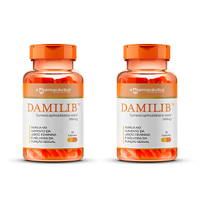 2 Potes - Damilib 200mg 60 Cápsulas