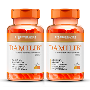 2 Potes 60 Cápsulas - Damilib 200mg