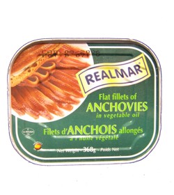 ANCHOVA EM AZEITE VEGETAL REALMAR 252G