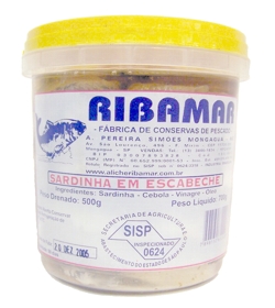 FILE DE SARDINHA ANCHOVADA EM ESCABECHE RIBAMAR 700G