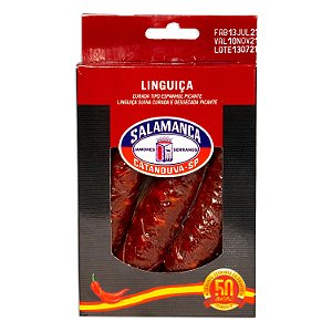 LINGUICA TIPO ESPANHOLA PICANTE SALAMANCA 250G CAIXA 8 UND