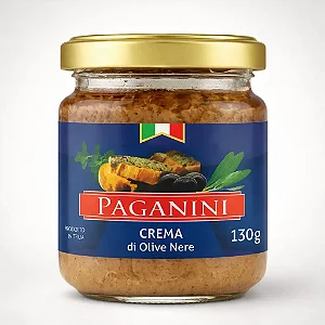 CREME DE AZEITONA PRETA PAGANINI 130G