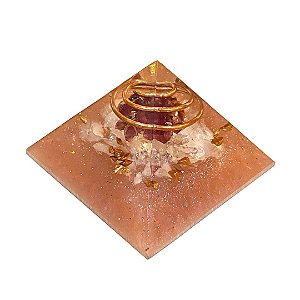 Pirâmide de Orgonite - Energia Yin (Granada) - Transmutador Bioenergético