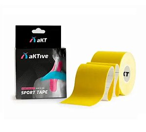 Kinesio Tape 5 cm X 5 mts Amarelo - Aktive Sport